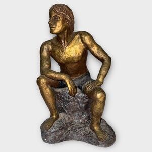 Sculpture by Martel – Man in Motion, Vintage Figurine